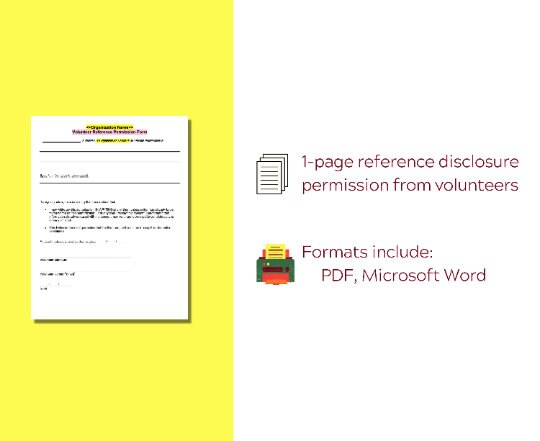 Volunteer Reference Disclosure Permission Form