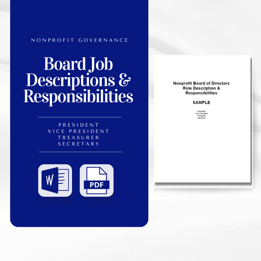 Board of Directors Role Description & Responsibilities