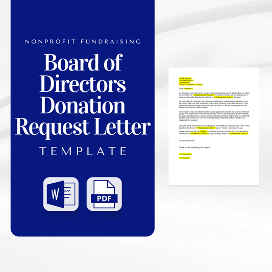 Board of Directors Donation Request Letter