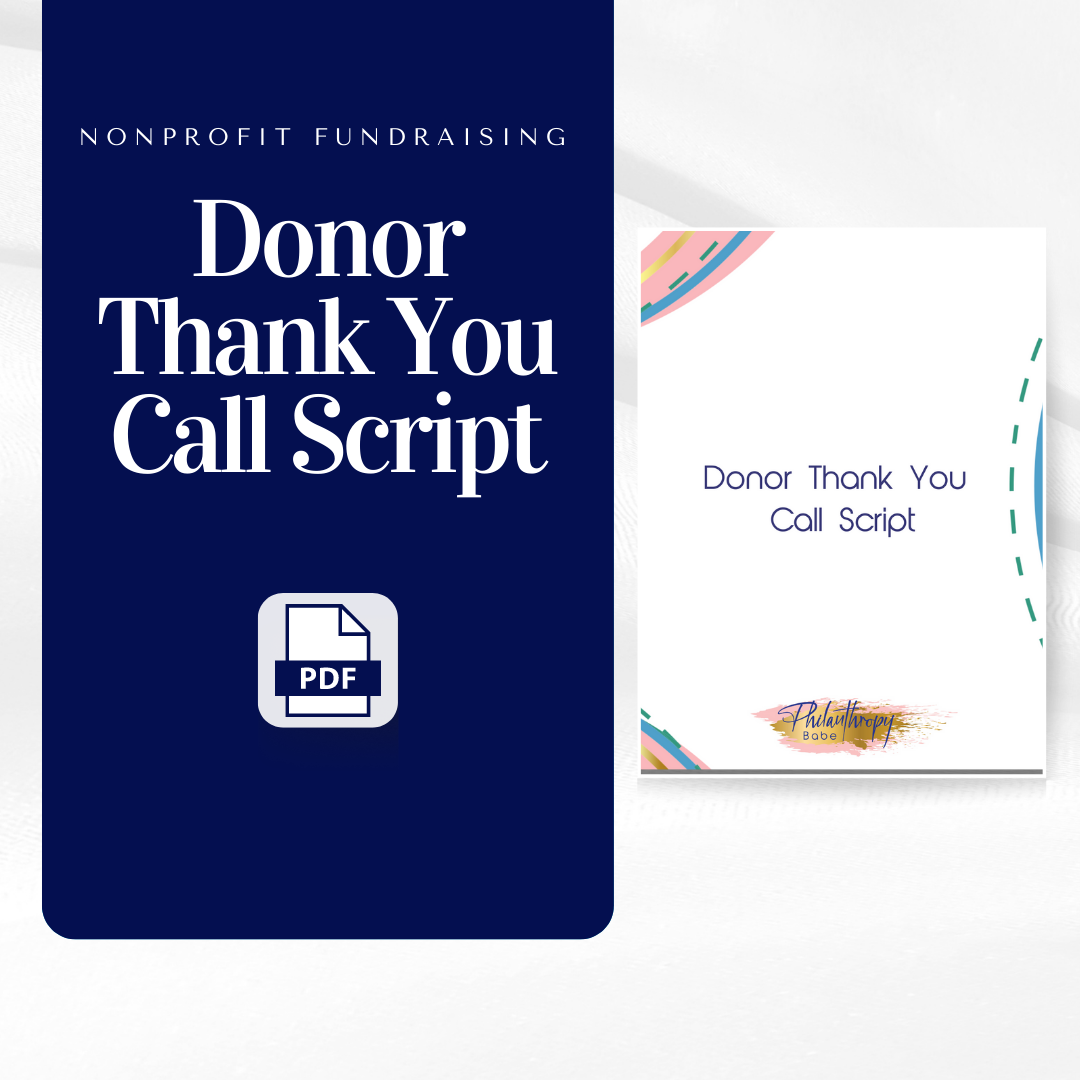 Donor Thank You Call Script